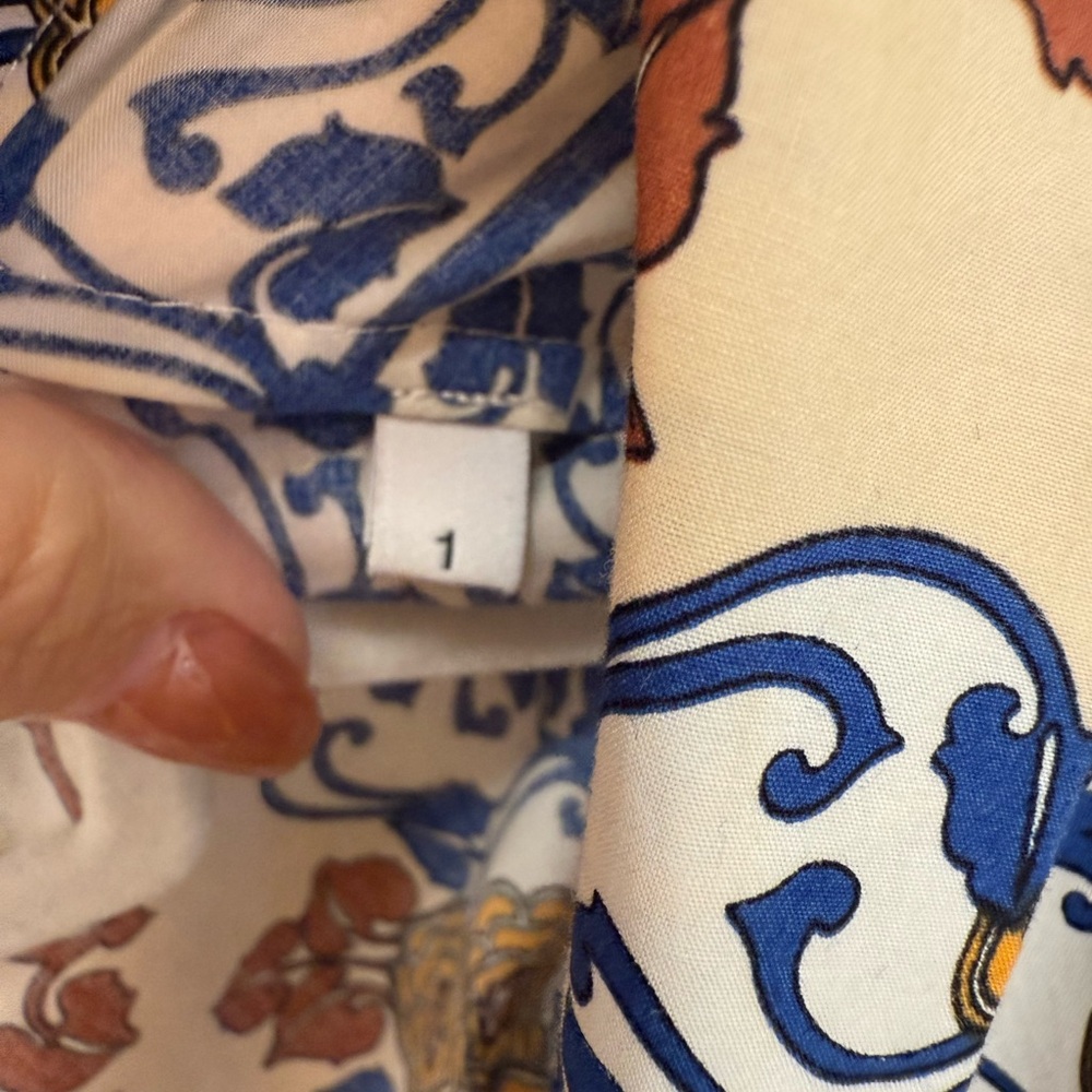 Sandro Short Sleeve Mini/Tunic Patterned Dress. S… - image 3